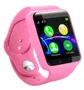 Crianças relógio inteligente Crianças Rastreador Smartwatch com câmera Anti Perdido para ios bt Android Celular Touch Screen Calendar pedômetro Monitor de sono Pink Pink