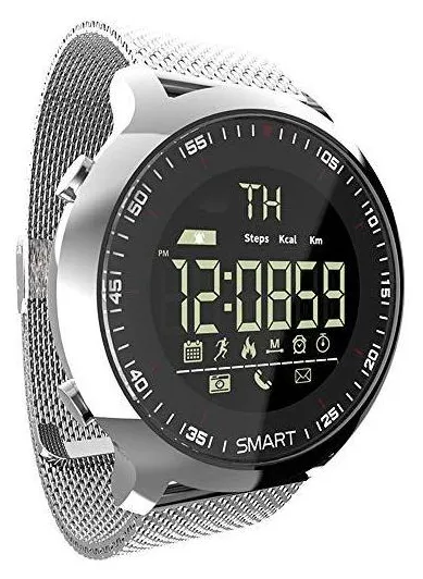 Romacci Smart Watch Sport LCD à prova d'água Pedômetros Lembrete de mensagem BT Natação ao ar livre Men Smartwatch cronômetro para ios Android