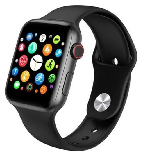 Smartwatch IWO Max Faz Ligações Troca Pulseiras 42mm e 44mm Bluetooth 5.0 Full HD 