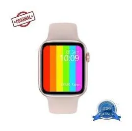 Relogio Inteligente Smartwatch W26 Rose Feminino Original Touch Chamada Saúde 44mm para Iphone Samsung Xiaomi Android LG Motorola