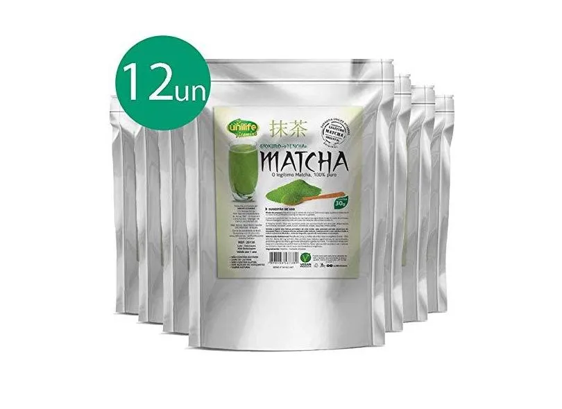 Kit 12 Matcha Puro Sóluvel Unilife 30G