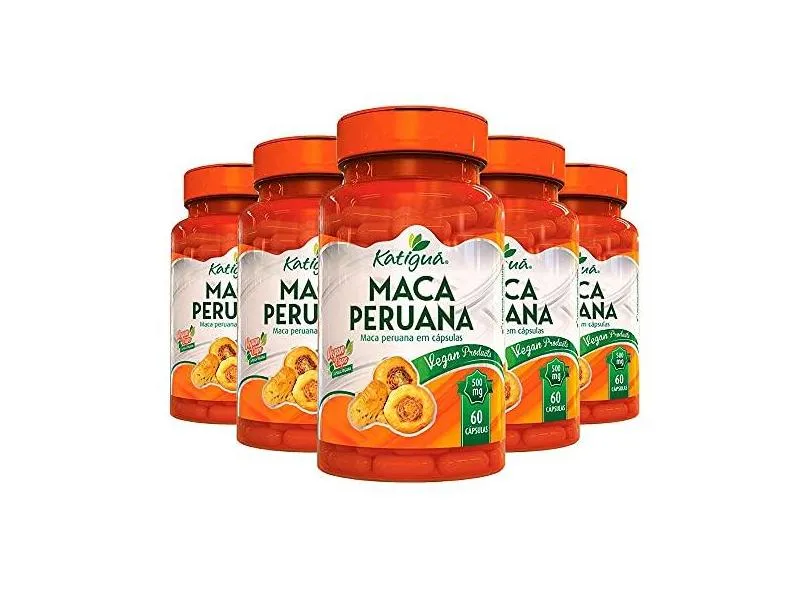 Maca Peruana - 5 unidades de 60 cápsulas - Katigua