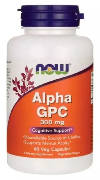 Alpha GPC 300 mg 60 Cápsulas Now Foods