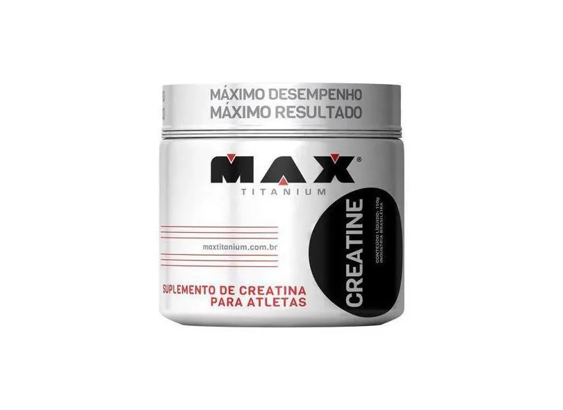 Creatina 100G Max Titanium Aminoácido Ganho De Massa Muscular