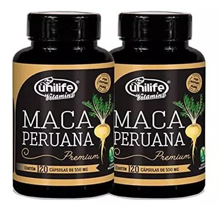 Kit 2 Maca Peruana Premium - 240 Capsulas Unilife