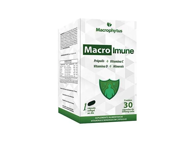 Macro Imune 500mg 30 cápsulas