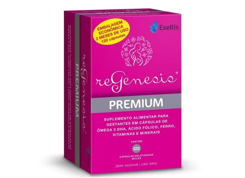 SUPLEMENTO ALIMENTAR REGENESIS PREMIUM GESTANTES 120 CáPSULAS Exeltis 