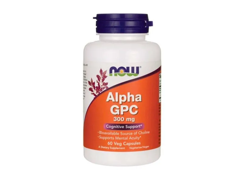 Alpha Gpc 300Mg (60 Cápsulas) Now Foods