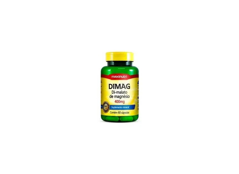 Dimag Magnésio Dimalato 400mg 60 Cps Maxinutri