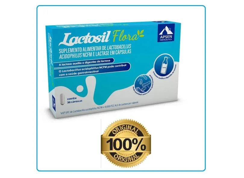 SUPLEMENTO ALIMENTAR LACTOSIL FLORA 30 CáPSULAS – APSEN 