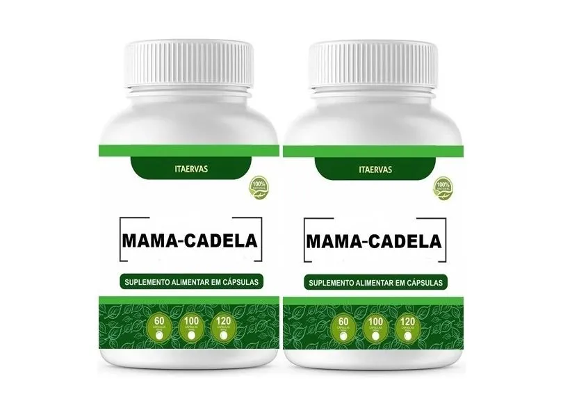 2x Mama-Cadela 500mg 100 Cápsulas Itaervas