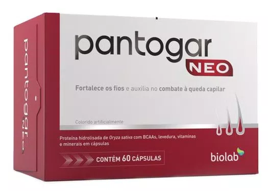 Suplemento Alimentar Pantogar Neo com 60 Cápsulas Biolab 60 Cápsulas