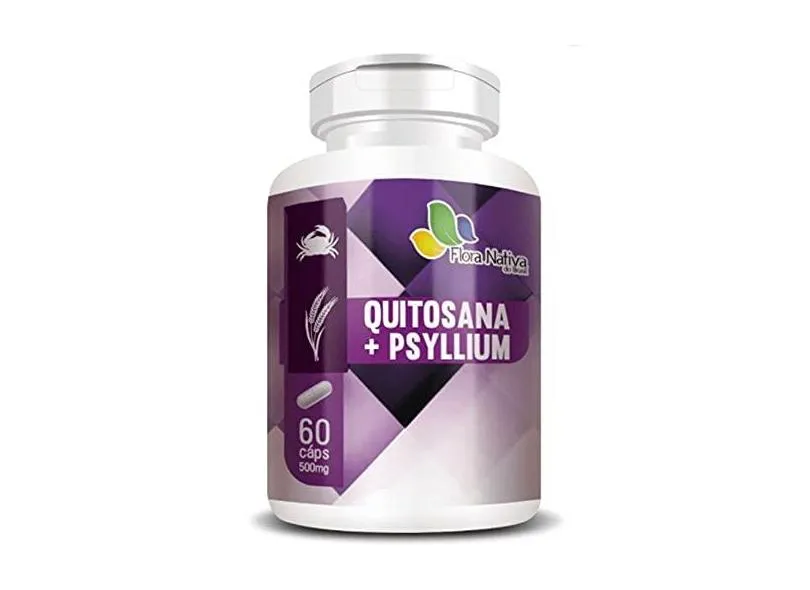 Quitosana Com Psyllium 90 cápsulas - Flora Nativa