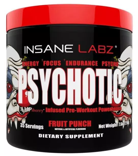 Pré Treino Psychotic Insane Labz Sabor Fruit Punch