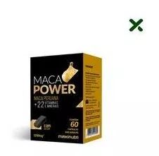 Maca Power 1200mg Vitaminas e Minerais 60 Capsulas Loja Maxinutri