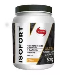 Isofort Ultra Suplemento Whey Protein Isolado, Hidrolisado | Creatina | BCAAs | L-Glutamina 600g Sabor Baunilha Marca: Vitafor