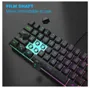 Teclado mini 60% gaming, teclado ultra-compacto RGB Backlit 61 Key, MageGee TS91 Ergonomic Waterproof Mechanical Feeling Office Computer Keyboard para PC, MAC, PS4, Xbox ONE Gamer()