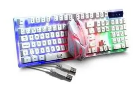 Kit Para Jogo Teclado E Mouse Com Led Rgb Haiz Hz400 Abnt2 Ç