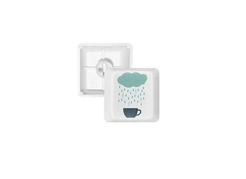 Rain Cloud Cup Smile Face Weather teclado mecânico PBT kit de atualização para jogos