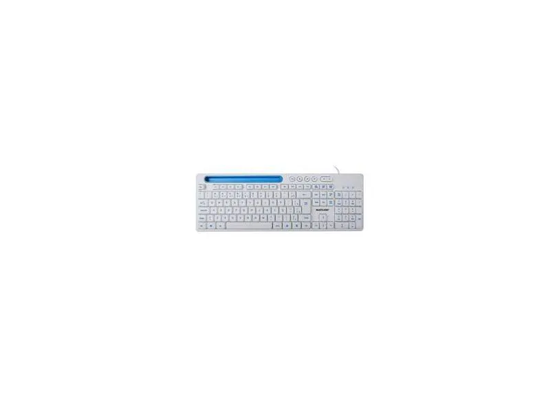 Teclado Multimidia Office USB  com Apoio para Smartphone TC263