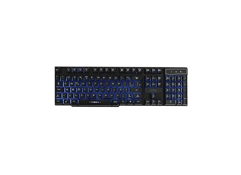 Teclado Force-X Gamer Oex Tc201 – Iluminado – 03 Cores – Anti-Gosthing – Cabo Em Nylon