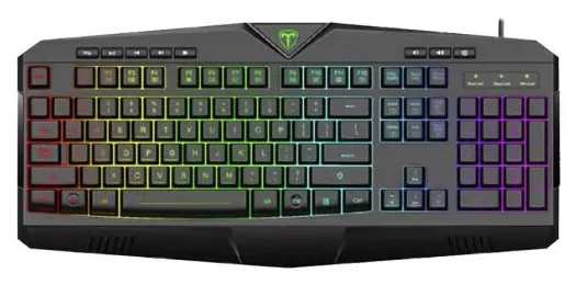 Teclado Membrana Gamer T-Dagger Submarine RGB  ABNT2