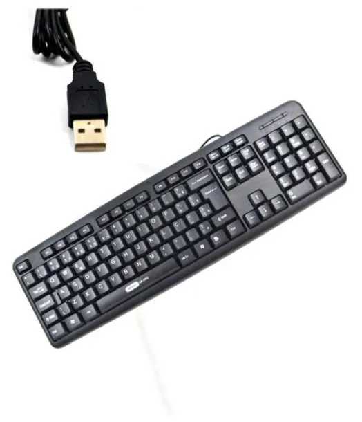 Teclado Para Pc Ou Notebook Com Fio Abnt2 Knup