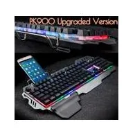 USB Wired RGB Gaming Teclado Sensação Mecânica 104 Chave Colorido Backlit Ergonomia Teclado À Prova D' Água Para PC Laptop LOL Dota2