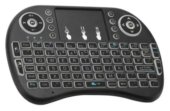 Teclado Sem Fio Mini Keyboard Touch  Para Tv Smart