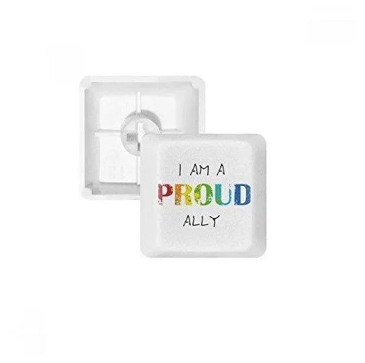 LGBT Rainbow Flag Proud Ally teclado mecânico PBT kit de atualização para jogos