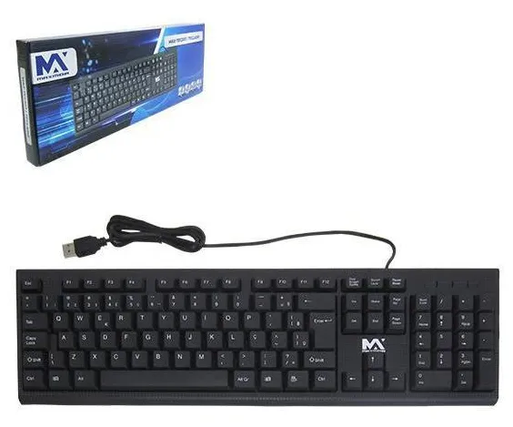 Teclado Para Computador Maxmidia Com Fio Usb 107 Teclas