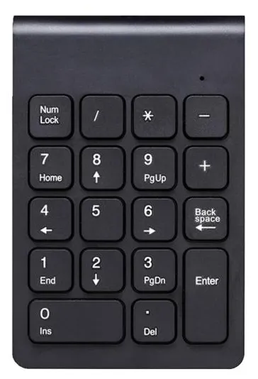 Teclado Numérico Sem Fio Número 18Key Pad Keyboard Para Windows / ios