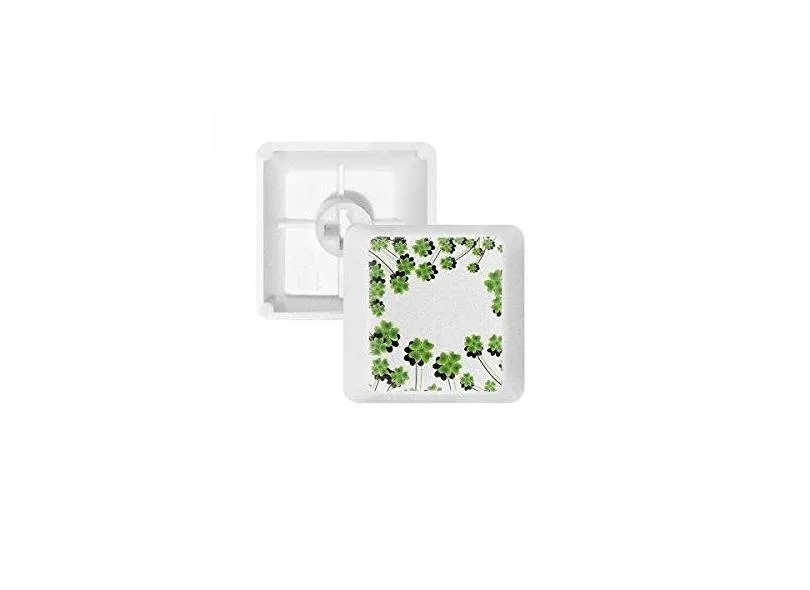 Four Leaf Circle Ireland St Patrick's Day teclado mecânico PBT kit de atualização para jogos