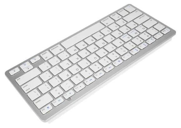 Prata teclado sem fio Ultra-slim Para ar para ipad Mini para Mac