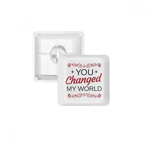 You Changed My World Valentine's Day teclado mecânico PBT kit de atualização para jogos