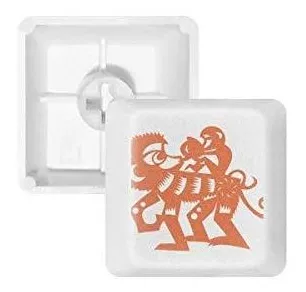 Year of Monkey Animal Chinês Zodíaco  Teclado Mecânico PBT Kit de Atualização para Jogos