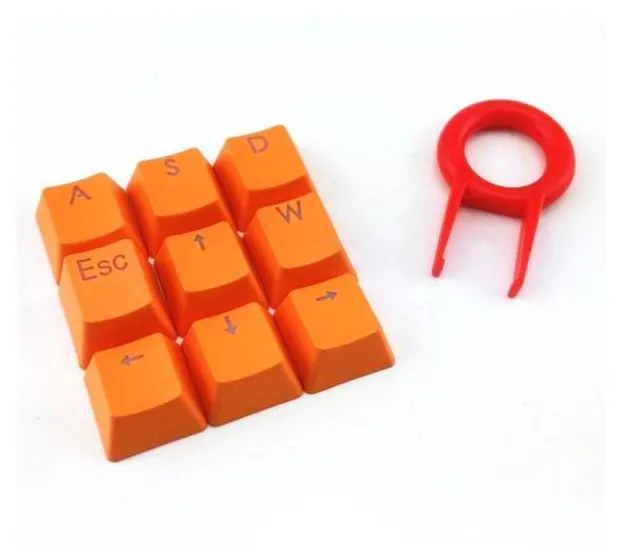 Conjunto de teclas para teclado mecânico laranja DoubleShot Injection fps Keycap