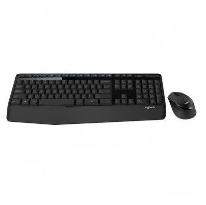 Combo Teclado e Mouse sem fio Logitech MK345 com Teclado com Apoio para as Mãos e Mouse Destro - Conexão USB, Pilhas Inclusas e Layout ABNT2