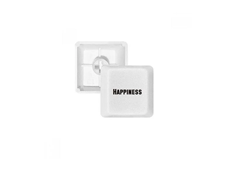 Happiness Word Palavra inspiradora frases teclado mecânico PBT kit de atualização para jogos