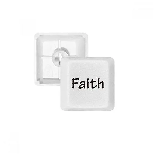 Faith Word Palavra inspiradora frases teclado mecânico PBT kit de atualização para jogos