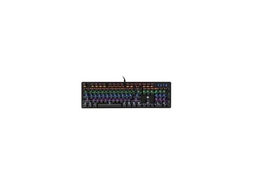 Teclado Hp Usb Gamer Mecanico Gk100 Led 