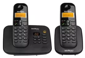Telefone sem Fio Intelbras com 1 Ramal Secretaria Eletrônica TS 3130 + TS 3111