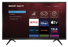 Smart TV LED 43" Semp Full HD 43R550 3 HDMI