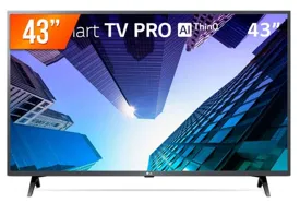 Smart TV LED 43" LG ThinQ AI Full HD HDR Business 43LM631C0SB