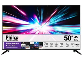 Smart TV LED 50" Philco 4K HDR PTV50G7ER2CPBL 4 HDMI