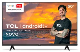 Smart TV LED 50" TCL 4K HDR 50P615 3 HDMI