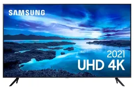Smart TV LED 55" Samsung Crystal 4K HDR UN55AU7700GXZD