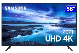 Smart TV LED 58" Samsung Crystal 4K HDR UN58AU7700GXZD