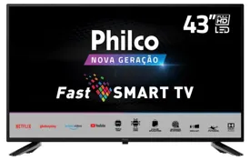 Smart TV TV DLED 43" Philco Full HD HDR PTV43E30AGSBLF 2 HDMI