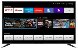 Smart TV LED 50" Britânia 4K HDR BTV50N10N5E 4 HDMI